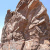 Looking at the upper part of Infrared from Dolomite Spire.