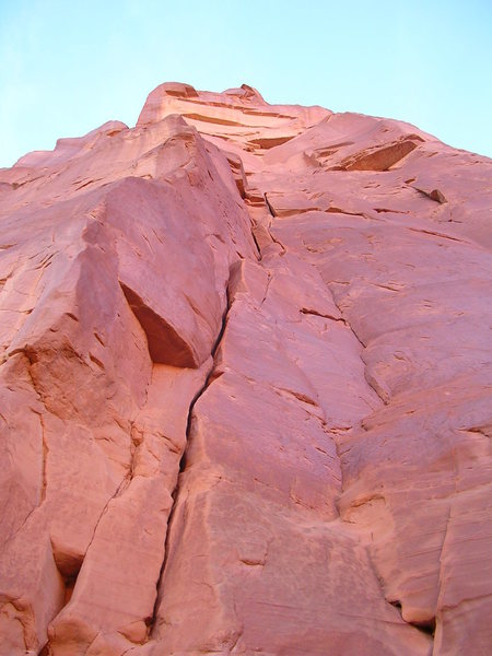 View from the base of the climb.