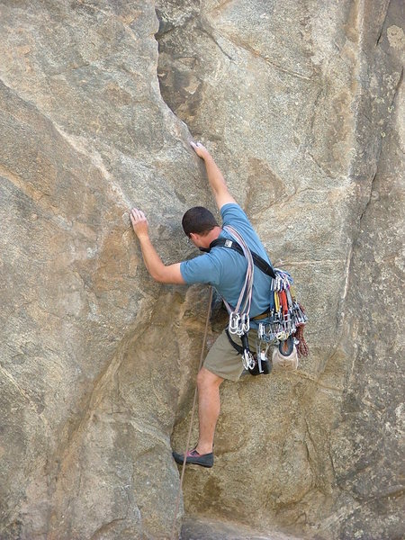 Michael Wheat climbing in Buena Vista CO 2005