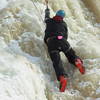 My first taste of ice climbing. January 2007. Photo by Lauren Sabel.<br>
