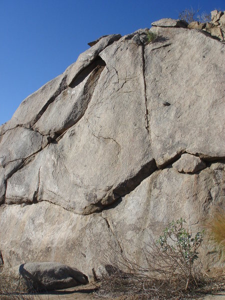 Broken Heart, with the bolt line of Hands Off the Crack visible to the left.