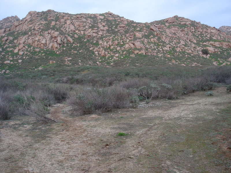 A view of the crags.