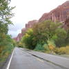 Wall Steet on a beautiful, and rare rainy day. Jaycee campground is just right of this photo.