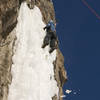 Kate Muehling finishing the left side of Big Blue. February '08.