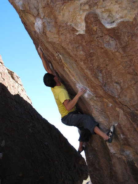 Sticking the high crimp is also doable for the height-impaired, though the feet may be a bit different.