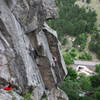 Mark Climbing.<br>
Photo: Dave Fiorucci July 8th, 2005<br>
