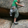 Mark Sellers loosing his hand in the crack.<br>
<br>
Photo: Dave Fiorucci.