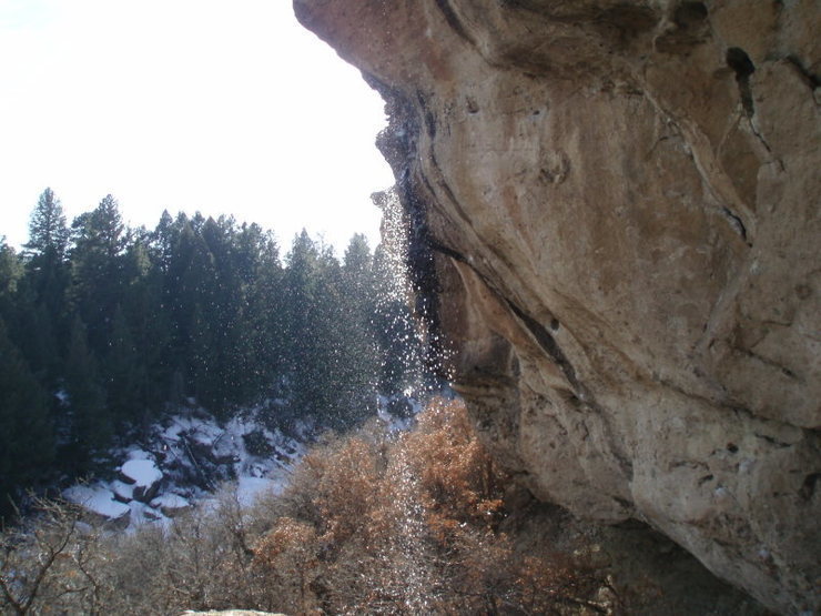 Snowmelt over The Sub and Black Streak.