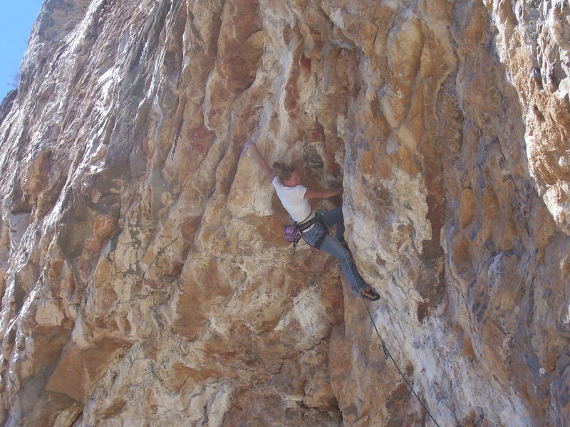 The start of the business.  Josie brailles the crimp on "Spinal Bitch".