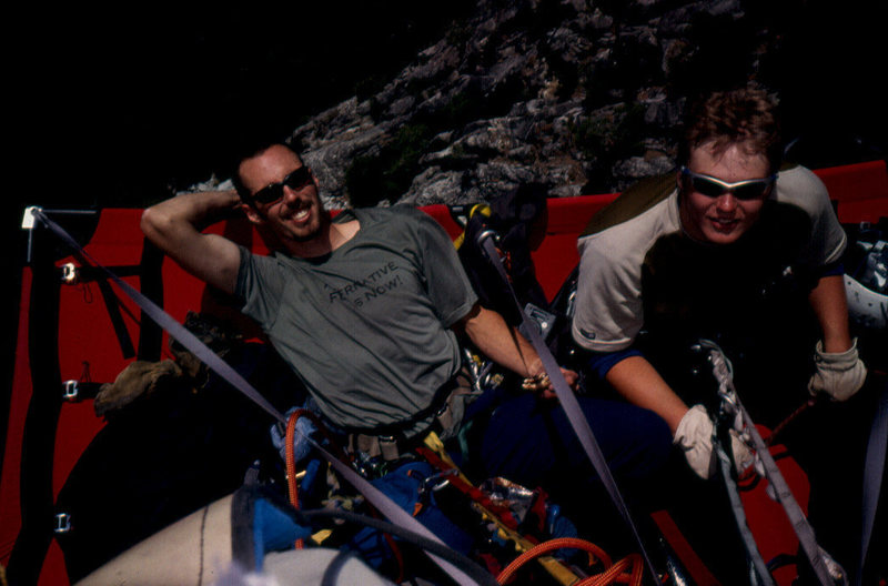 Nothing like chilling on a big wall. Pitch 2 (?) on Lurking Fear.