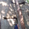 The 5.11 finger crack on the backside of EZ.  TR is easy to setup.