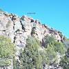 The right (southern) end of Tortilla Flats, White Rock, NM.  Compare to the online topo.  Class 2 descent gully off picture to the right.