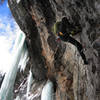 Justin climbing Amphibian (Photo: Brian Aitken)