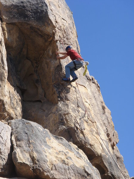 Jason Partin having some fun on Crown of Thorns.