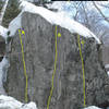 The Black Jack Boulder routes...