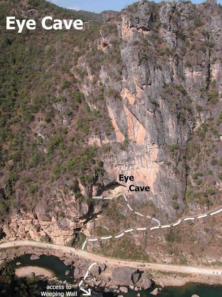 Access to Eye Cave area.