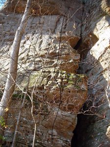 Over green hump and up