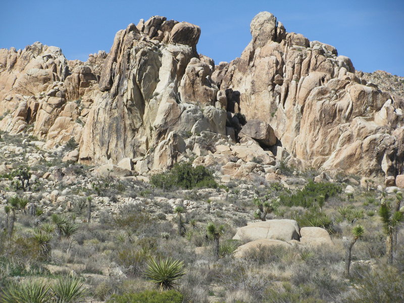 An afternoon sunlit side of Sunlight Rock