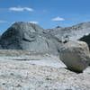 Glacial erratic perched atop Daff Dome.