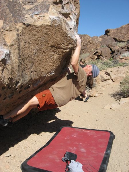 Making the long reach off the crimp on Groundwater.