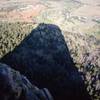 Its shadow bears witness to its presence. Devil's Tower, Wyoming.