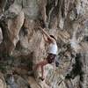 My daughter Caitlin trying her hand at some Cuban limestone in 2004.