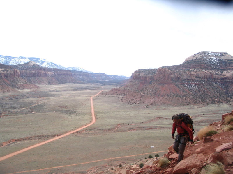 Hike down from a very hot Spring desert day...oh what a view!