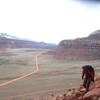 Hike down from a very hot Spring desert day...oh what a view!