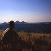 Kurt Johnson on the summit of Devil's Tower. Photo by Larissa Phillips.