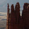 Climbers on Ancient Art taken from Echo Tower.  March 2008.