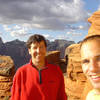 Happy monkeys on the summit, after Mike free climbed all pitches