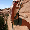 My first rappel in Canyonlands Nation Park