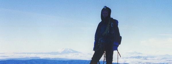 Above the clouds on Cotopaxi, Ecuador 1996.