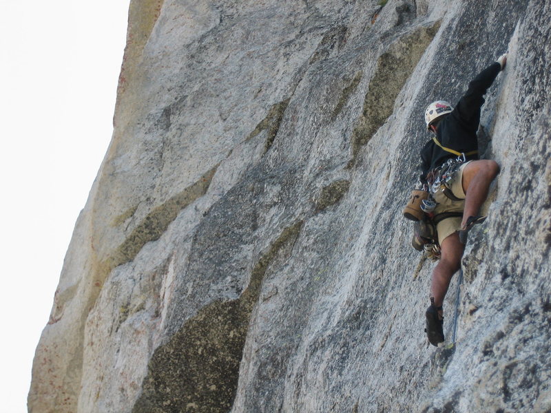 The technical crux of the route