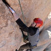 Tyson Dimmitt learns tight-hands jamming on Tennis Shoe Crack in Steve Canyon.