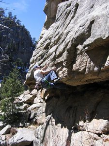 DL at the roof -- photo by Greg Hand.