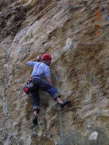In the middle of the crux
