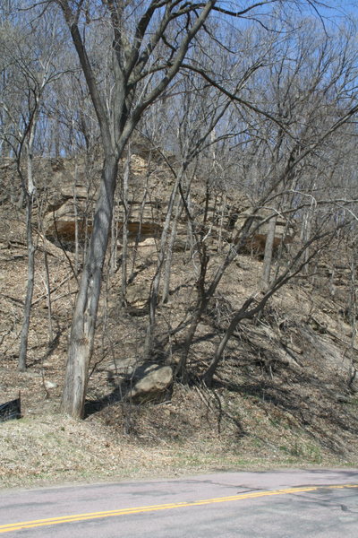 The Zot boulders from the 0.7 mile parking spot.