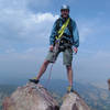 Steve on top o the 1st flatiron via direct route.