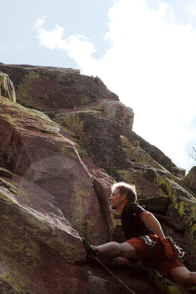 Brad Durbin 2nd ascent of Tango 4/30/08. Belayed by Kevin Gallagher