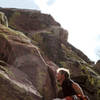 Brad Durbin 2nd ascent of Tango 4/30/08. Belayed by Kevin Gallagher