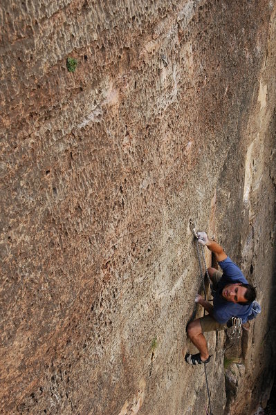 A little hard to see the holds until you get up to them.