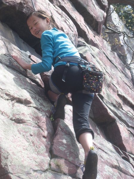 Fun on Baraboo Quartzite!