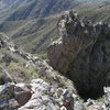 This is looking down from the summit of Browns peak to the top of the Ladybug