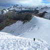 Ray Regalado approching the summit of Ishinca.