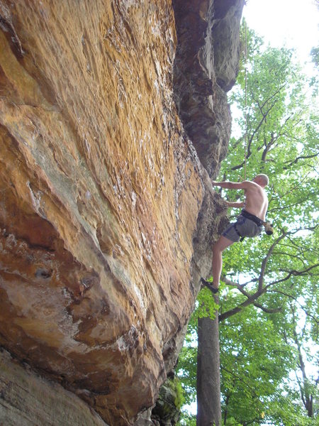 Sandy ledges above the common area at Yellow Wall