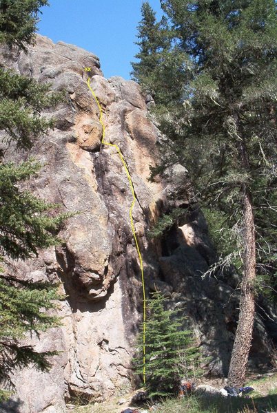 Tasty Freeze (5.9), Chilly Willy Wall, Las Conchas, New Mexico.