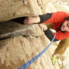 Climbing O'Kelley's Crack<br>
Photo by Darshan Ahluwalia