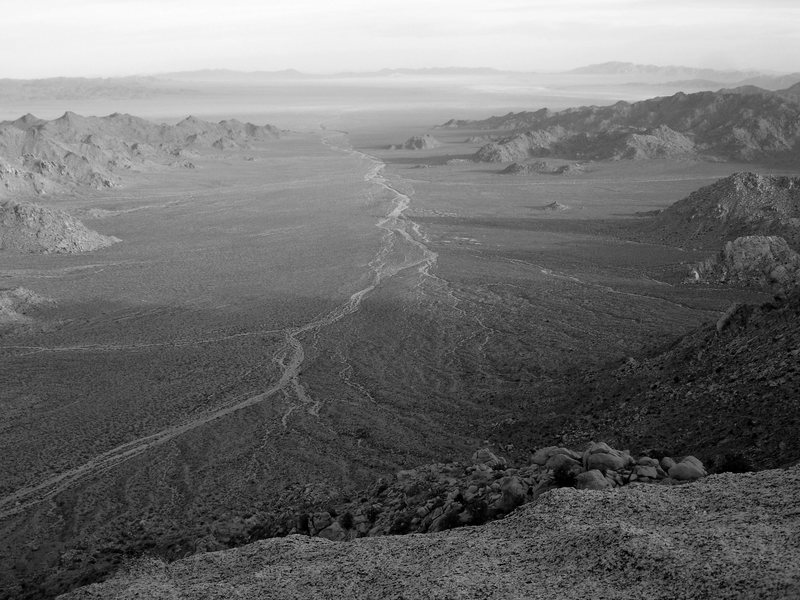 Just a little taste of the beautiful, sunbaked desert views from the picnic ledge atop pitch one. <br>
<br>
Taken 5/14/08