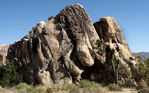 Cave Rock North Face in the sunlight.<br>
Photo by Blitzo.